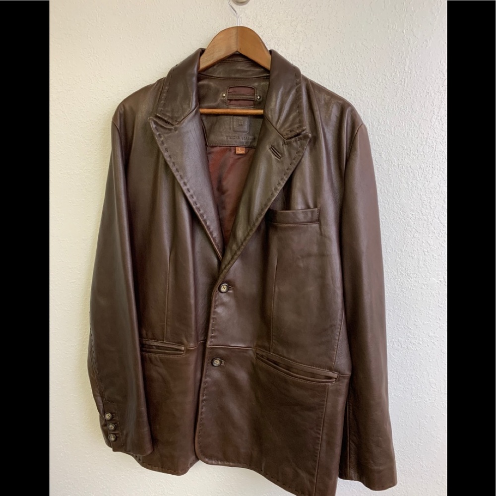 Wilson’s leather double button coat size L